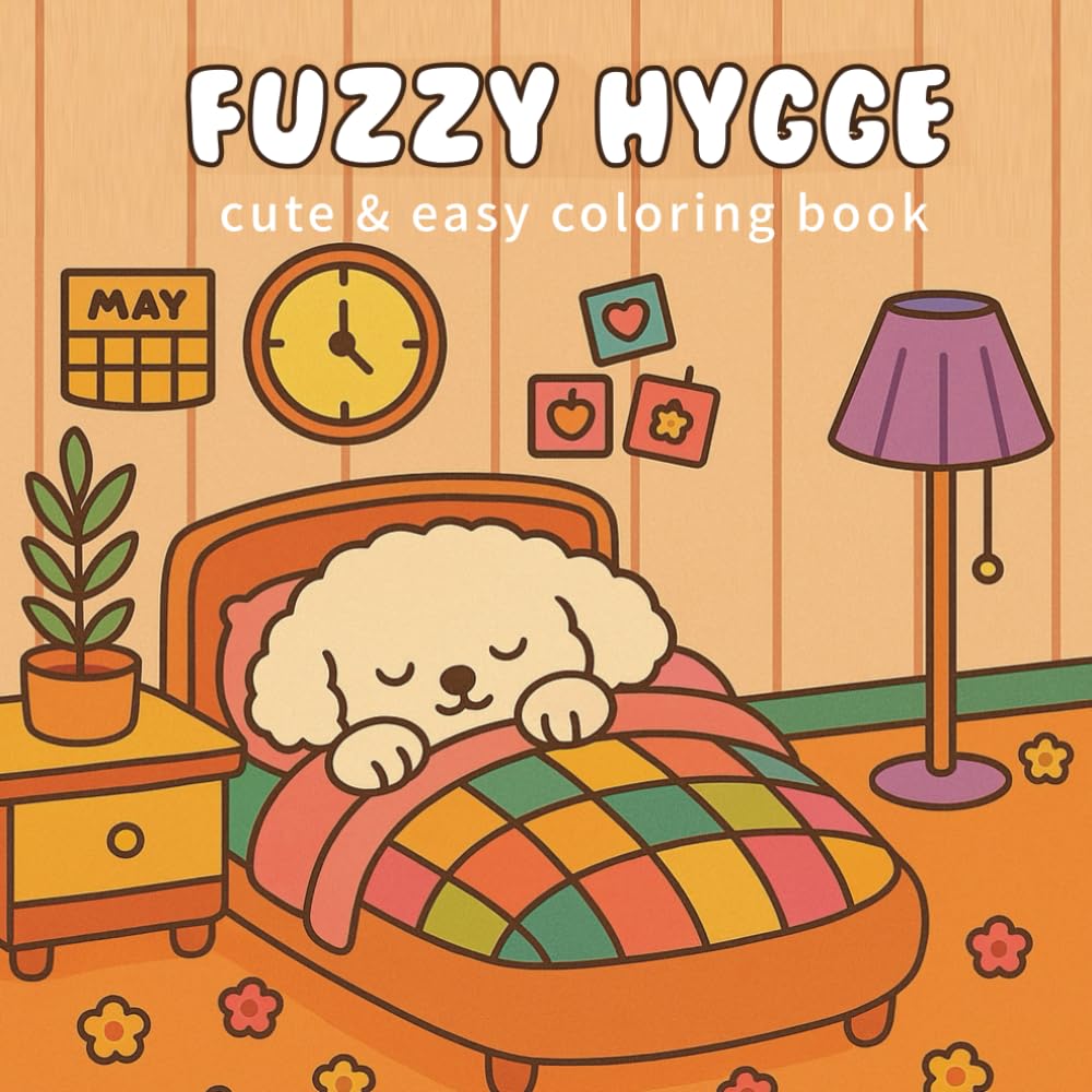 Libro: Fuzzy Hygge: Comfy & Cozy Coloring Book for Adults and Kids Featuring Fuzzy Friends