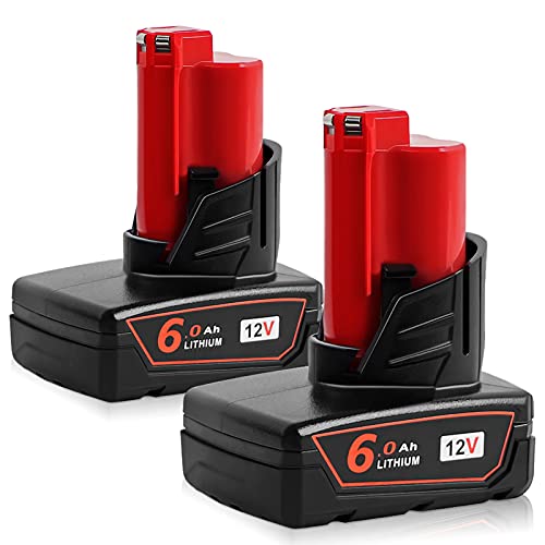 Paquete-de-2-baterías-de-litio-DSANKE-de-6000-mAh-y-12-V-para-Milwaukee-XC-48-11-2440,-48-11-2402-y-48-11-2460.