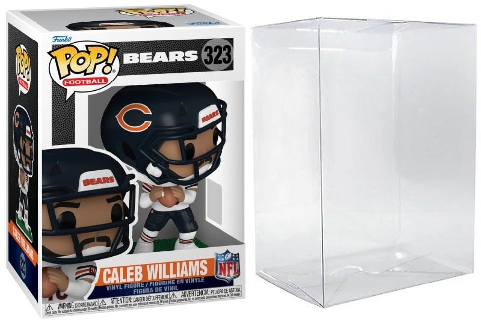Funko Pop! NFL Chicago Bears Caleb Williams Figura de Vinilo #323 with Protective Case