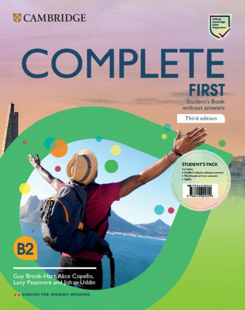 Libro: Complete First Students Pack (Students Book without answers and Workbook without answers) English for Spanish Speakers