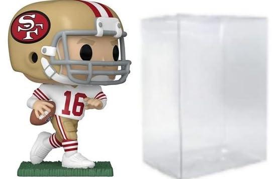 Funko Pop: CLARKtoys Joe Montana 49ers # 216 Figura de Vinilo & Eco Tek Protector Case Pack Pop! Sports