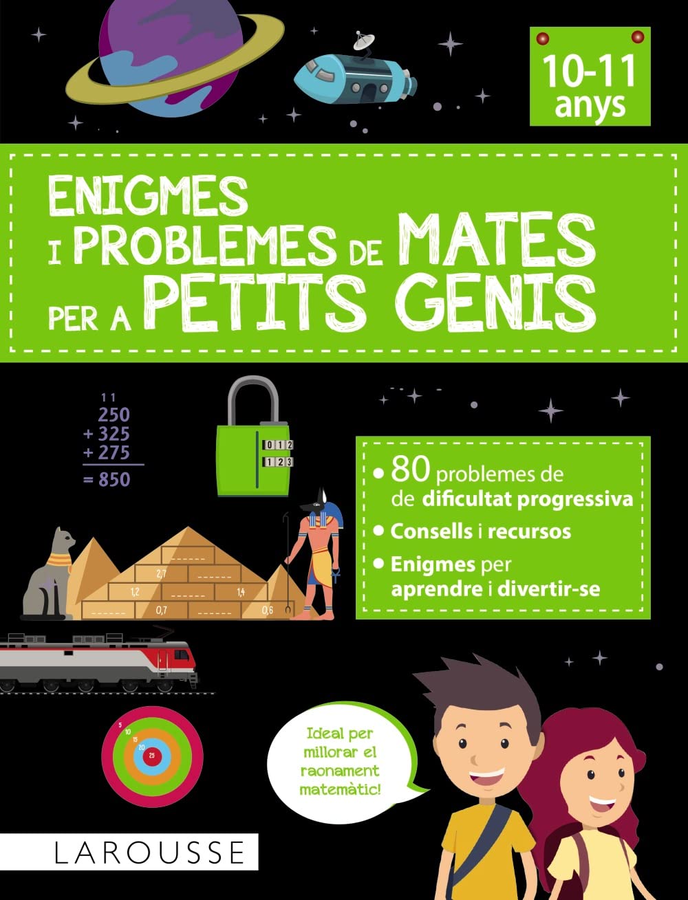Libro: Enigmes i problemes de mates per a petits genis (10-11 anys) (LAROUSSE - Infantil / Juvenil - Catalán - A partir de 8 años)