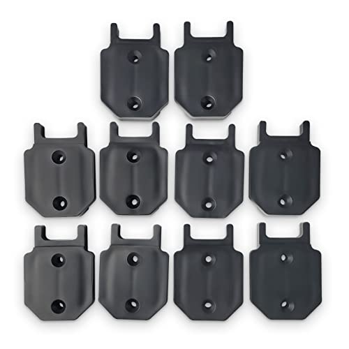 Organizador-de-herramientas-y-garaje-Commander-|-Portaherramientas-eléctrico-Dewalt,-placa-de-montaje/soporte-de-pared,-organizador-de-herramientas-para-su-sistema-de-almacenamiento-de-herramientas-Dewalt-de-20-V-y-60-V-(negro,-paquete-de-10)