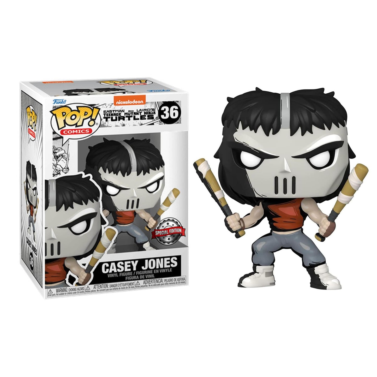 Funko Pop: TMNT Funko POP Figura de Vinilo | Casey Jones PX Exclusivo
