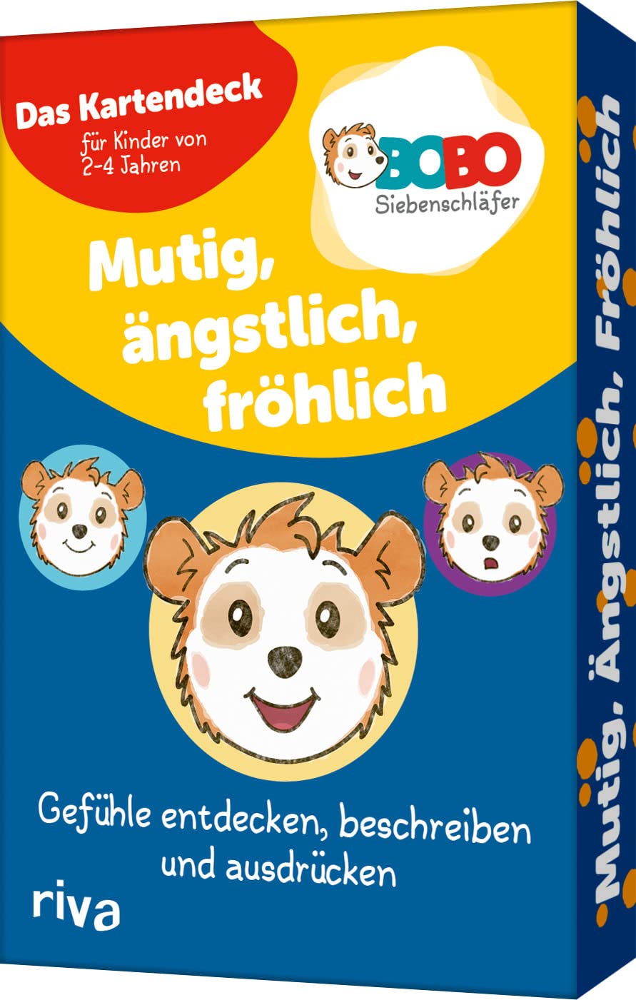 Libro: Bobo Siebenschläfer - Mutig, ängstlich, fröhlich: Gefühle entdecken, beschreiben und ausdrücken - Das Kartendeck für Kinder von 2-4 Jahren. Lernspiel/Denkspiel mit Bildergeschichten