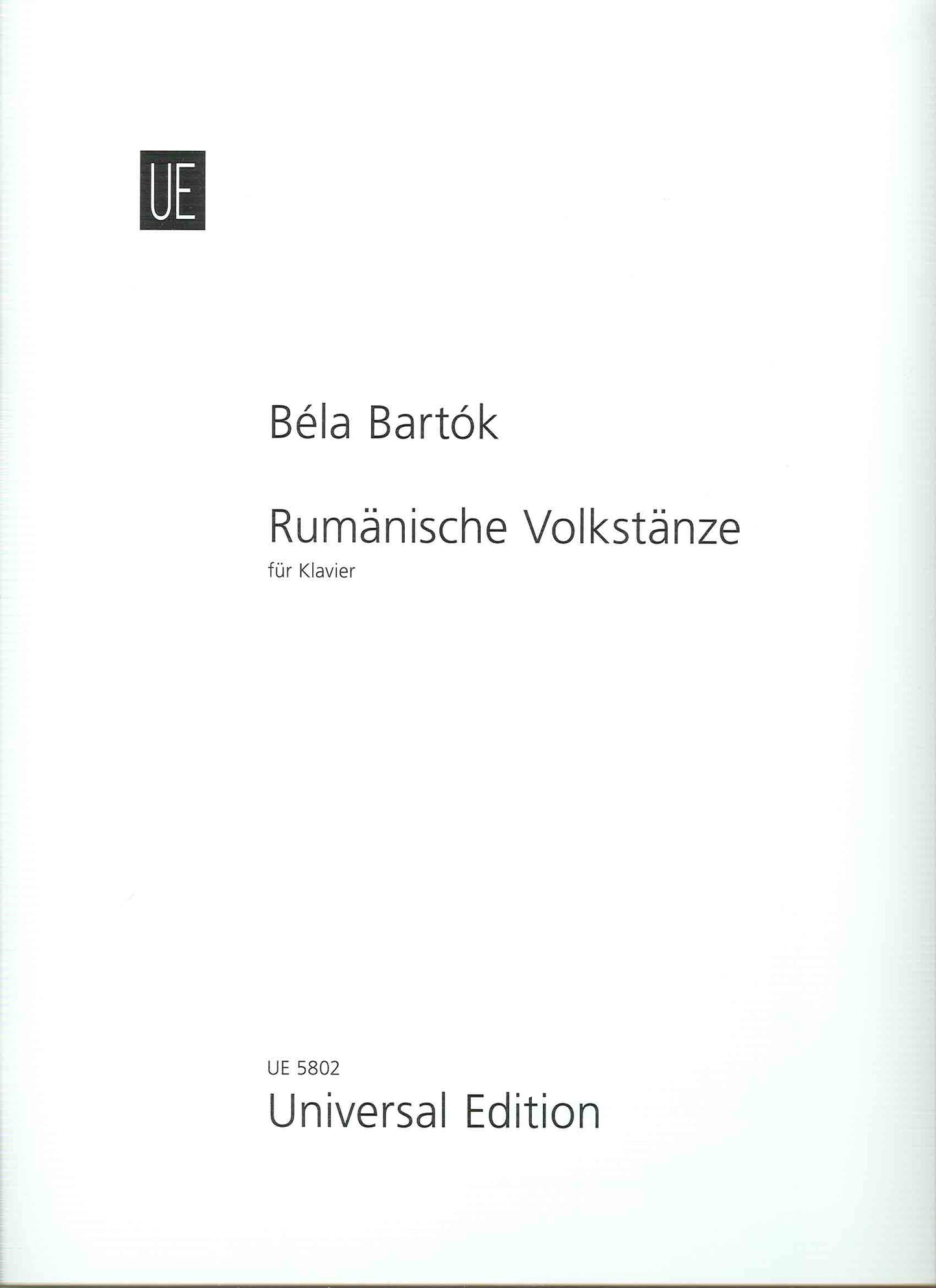 Libro: Bartók: Romanian Folk Dances