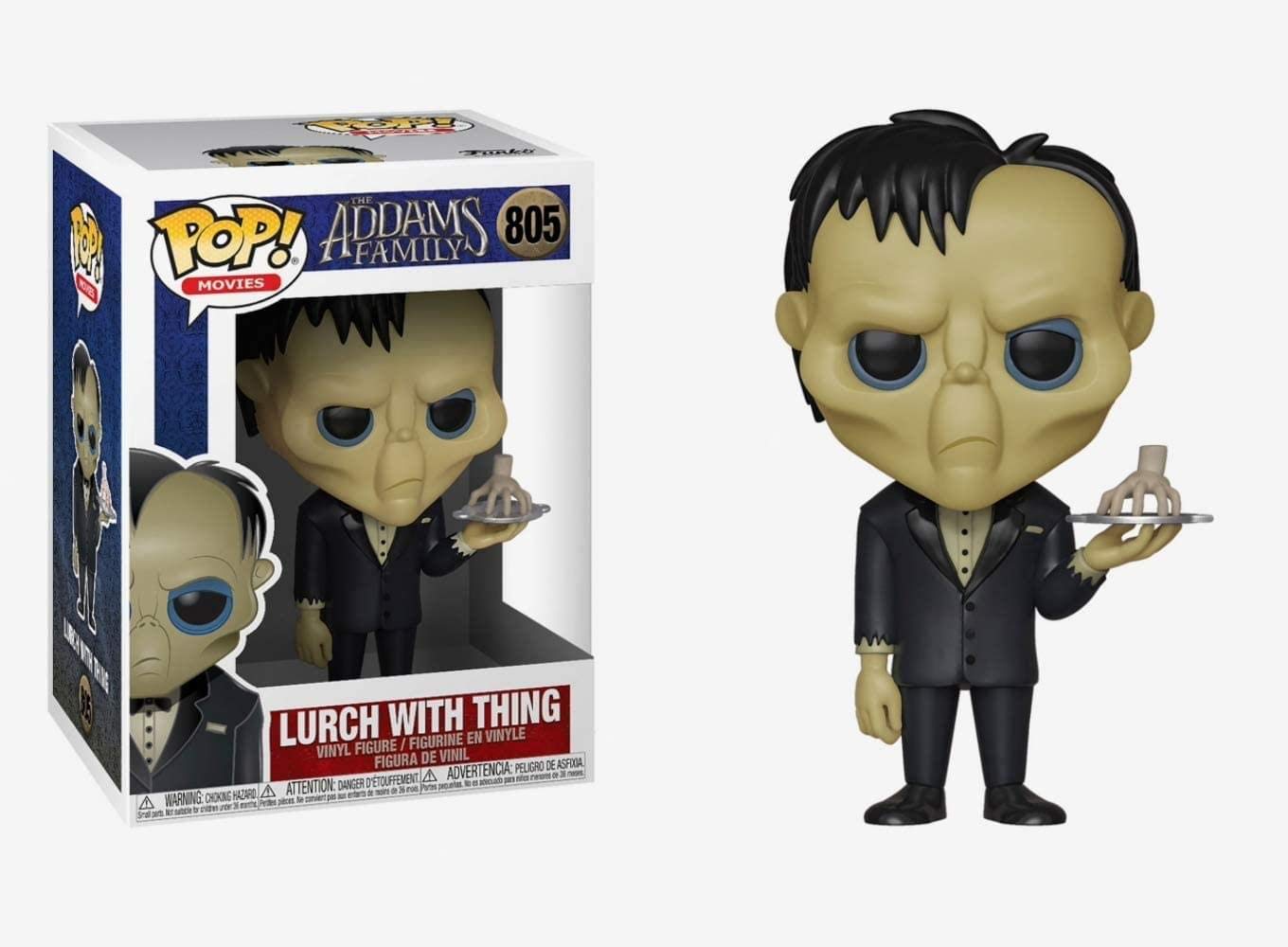 Funko Pop! Películas: Addams Family - Lurch with Thing, Multicolor, One-Size