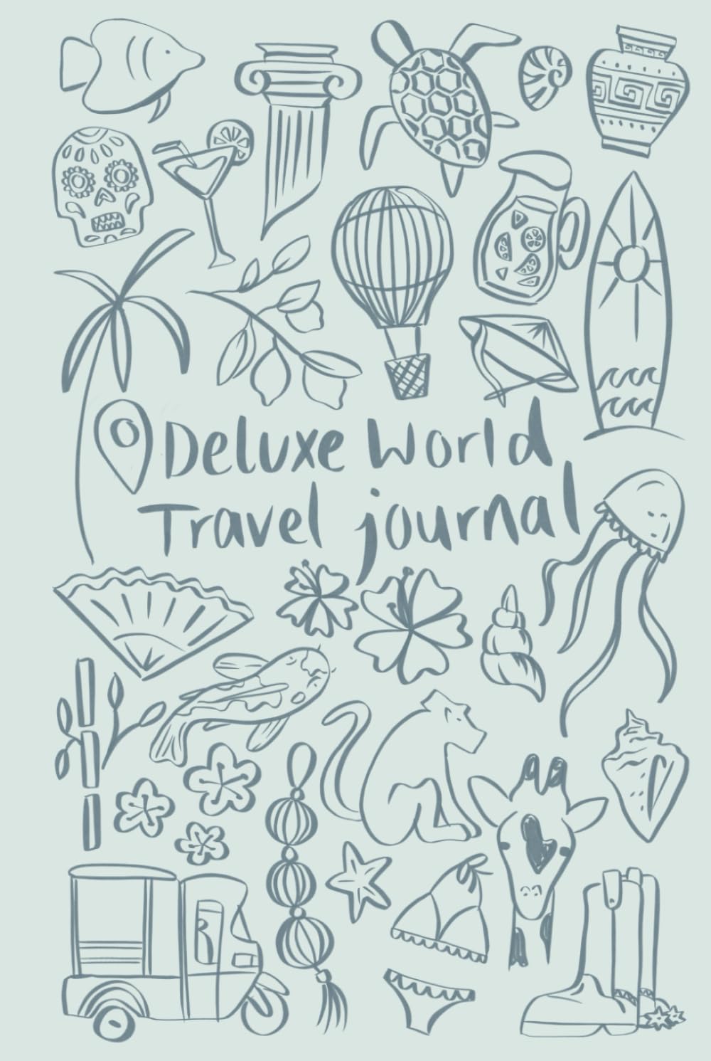 Libro: Deluxe World Travel Journal: Small Blue Cover