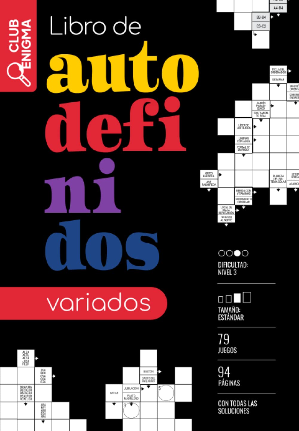 Libro de autodefinidos variados (Spanish Edition)