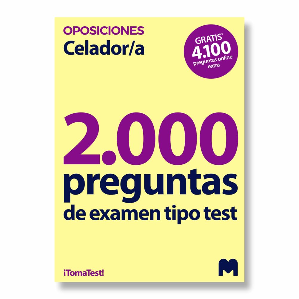 Libro: 2000 Preguntas de examen tipo test para oposiciones a Celadores de Instituciones Sanitarias