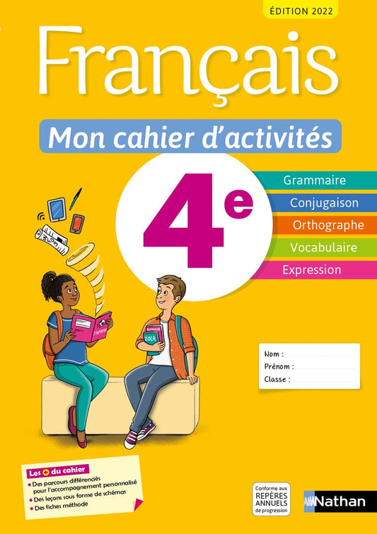 Français 4e: Mon cahier d'activités