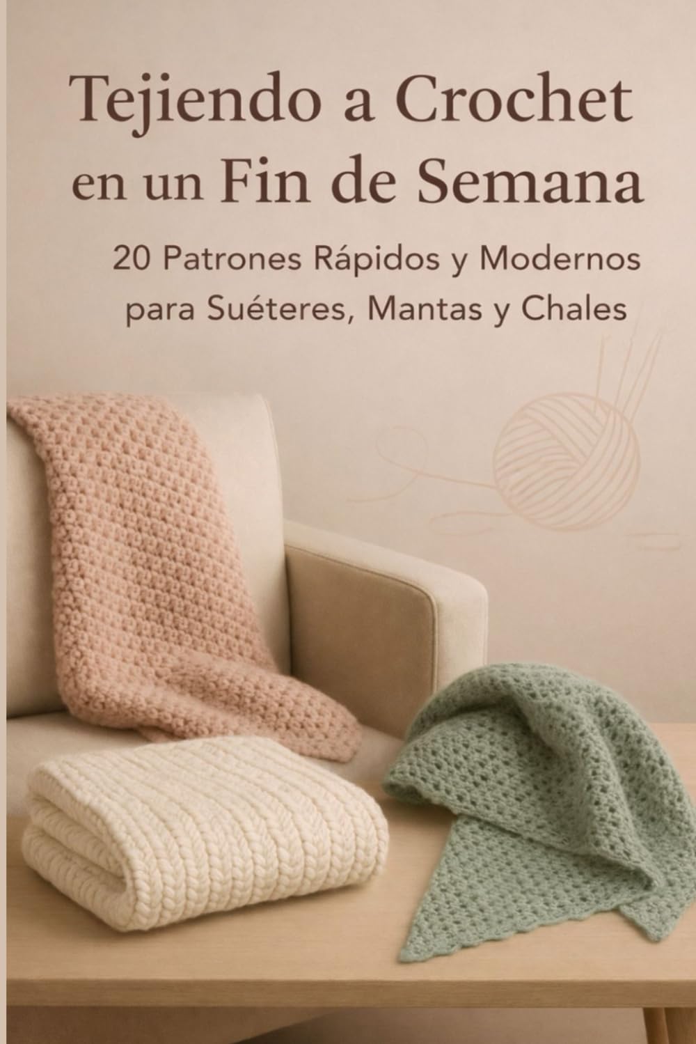 Libro: Tejiendo a Crochet en un Fin de Semana: 20 Patrones Rápidos y Modernos para Suéteres, Mantas y Chales