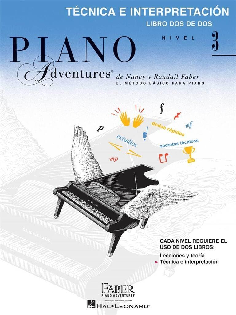 Libro: Faber piano adventures: tecnica e interpretacion 3 piano: Spanish Edition Technique & Performance Level 3: 2