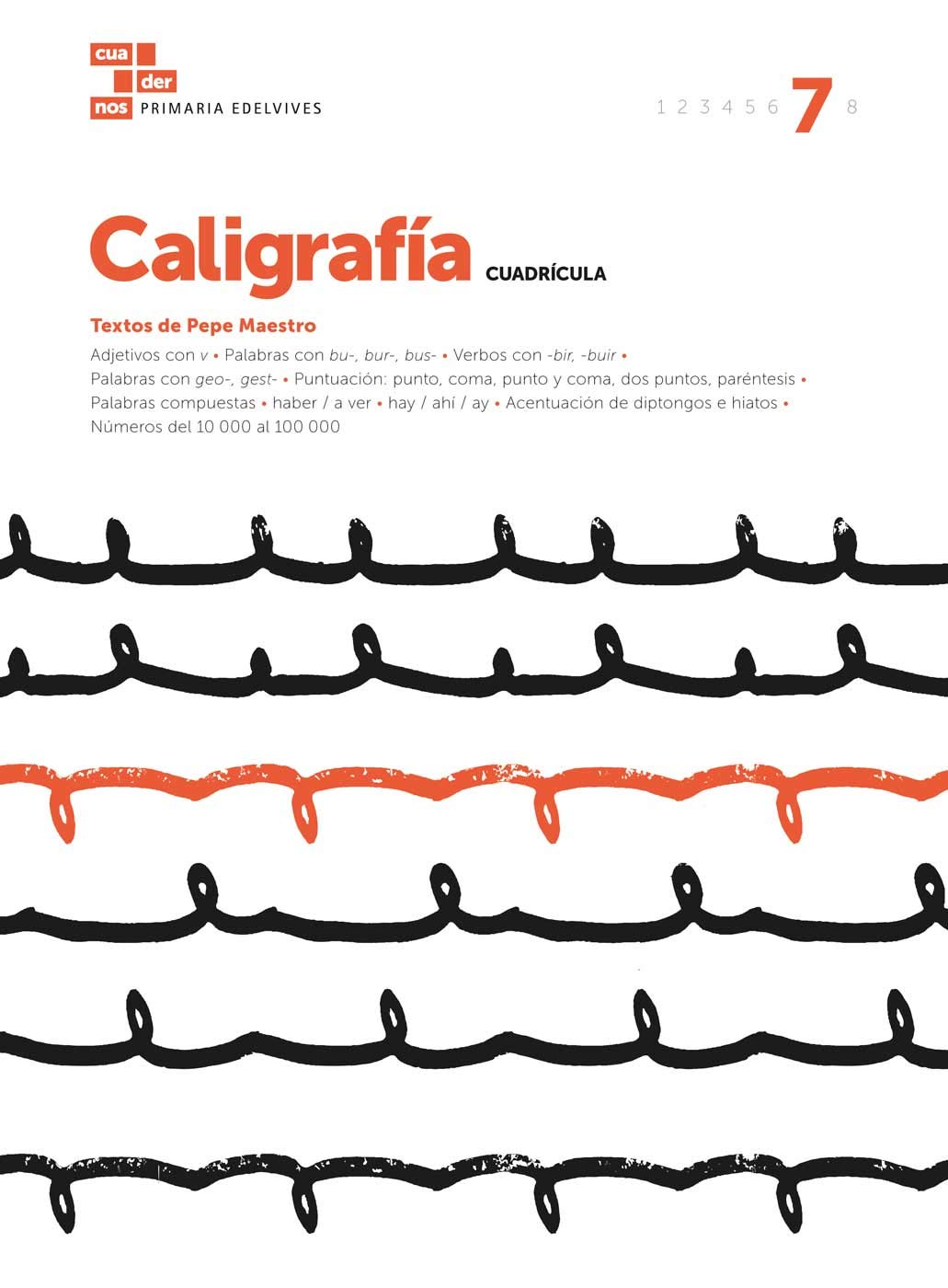 Libro: Cuaderno Caligrafía 7 (Cuadrícula)