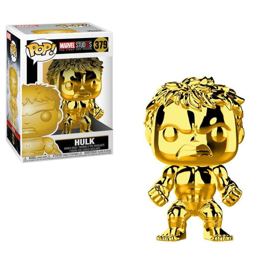 Funko Pop Marvel: Marvel Studios 10 - Hulk (Dorado Chrome) Collectible Figura