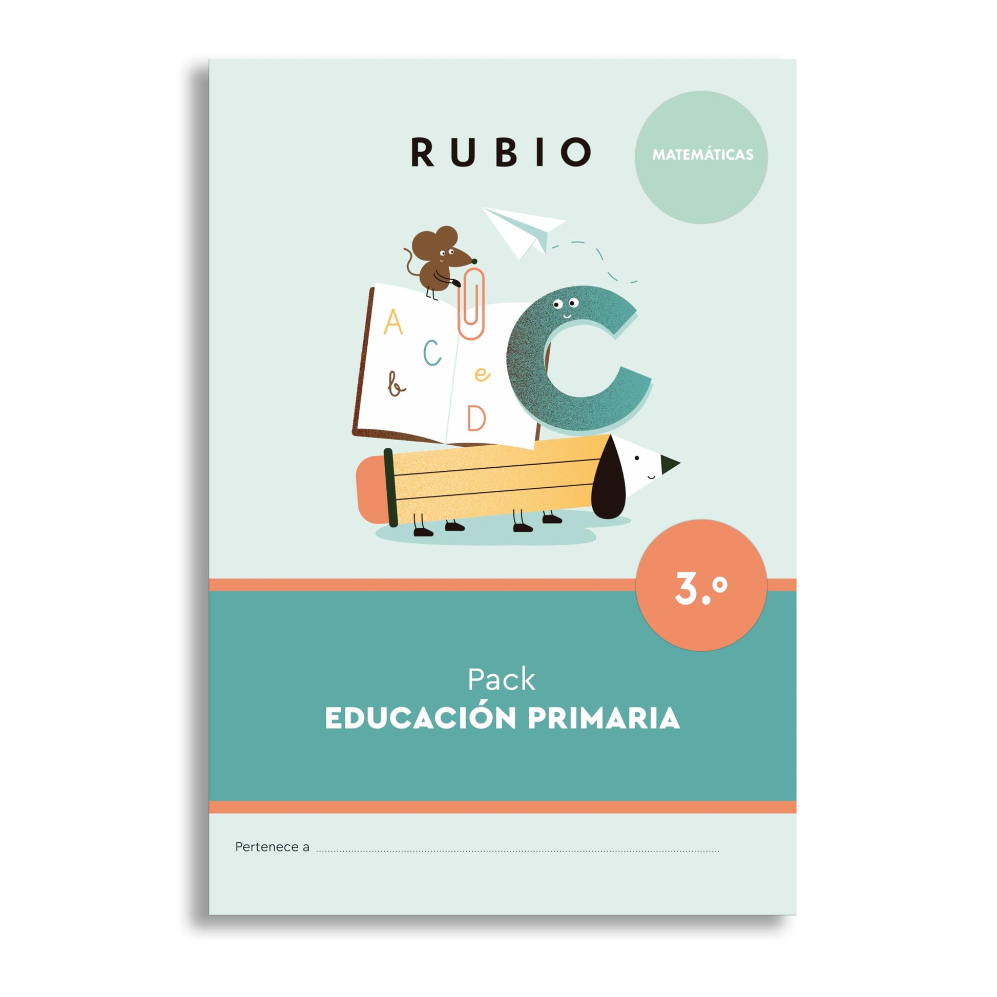 Pack Matemáticas 3.º Primaria | RUBIO | + 8 años | Contiene 6 cuadernos (PACKS ESCOLARES)