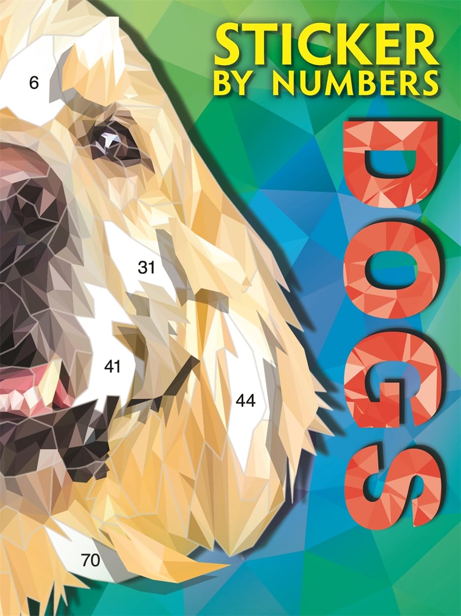 Libro: Sticker By Numbers: Dogs (Activity Book for Adults)
