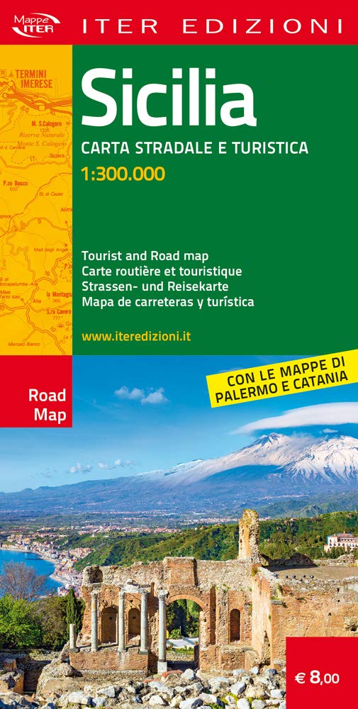Libro: Sicilia. Carta stradale e turistica 1:300.000. Ediz. italiana, inglese, francese, tedesca, spagnola