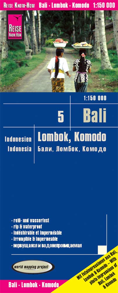Libro: Bali, Lombok, Komodo (1:150.000) - Indonesien 5: world mapping project (Indonesia 5 Bali / Lombok / Komodo (1:150.000))