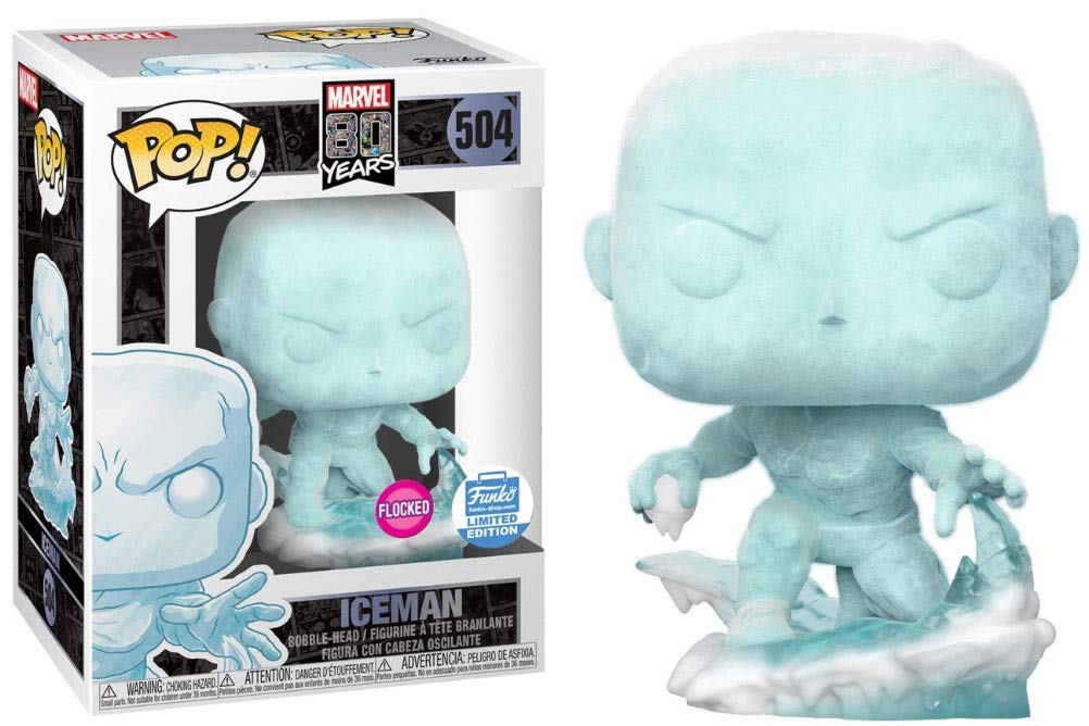 Funko Pop! Marvel: Iceman [Flocked] #504 Limited Edition Exclusivo