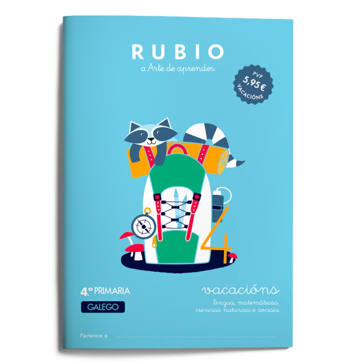 Libro: Vacacións RUBIO 4º Primaria | Galego: 5 (Vacaciones RUBIO (galego))