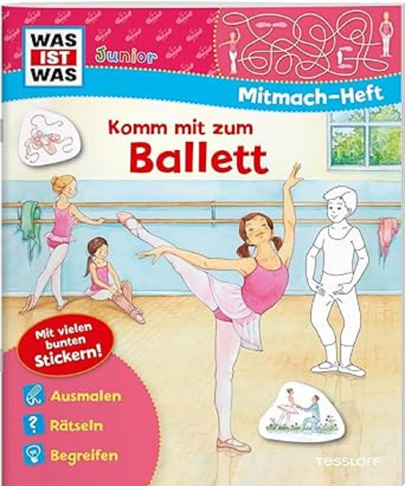 Libro: WAS IST WAS Junior Mitmachheft Komm mit zum Ballett