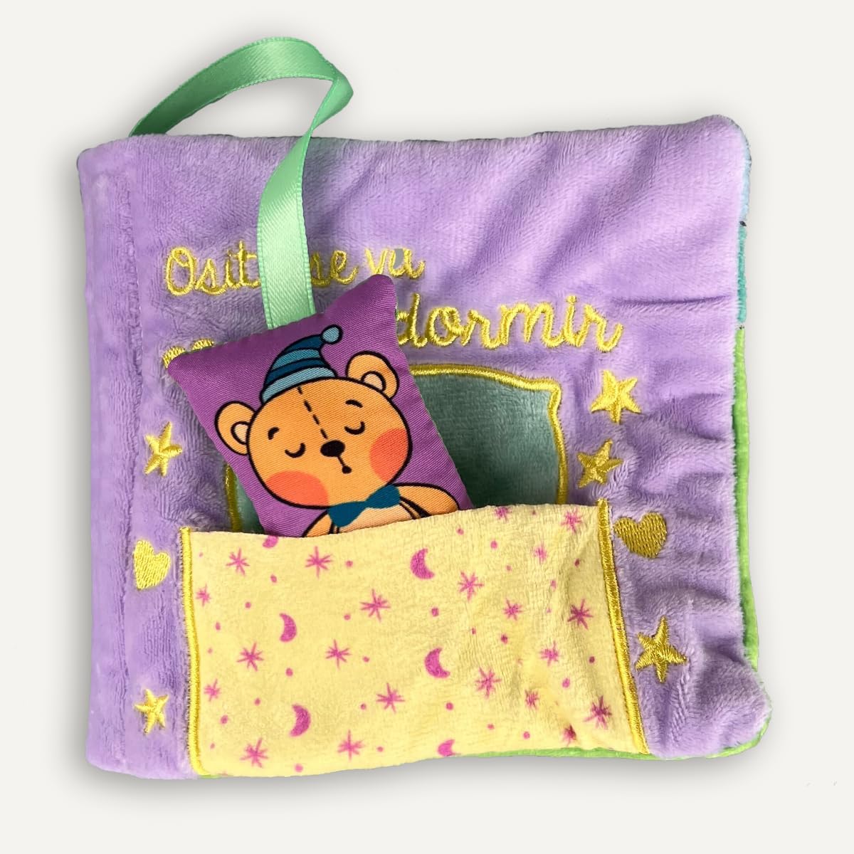 Libro: Cuentos para bebés - El osito se va a dormir: Libro de tela suave para bebés entre 0 y 36 meses. Interactivo y con un osito de juguete.: 8