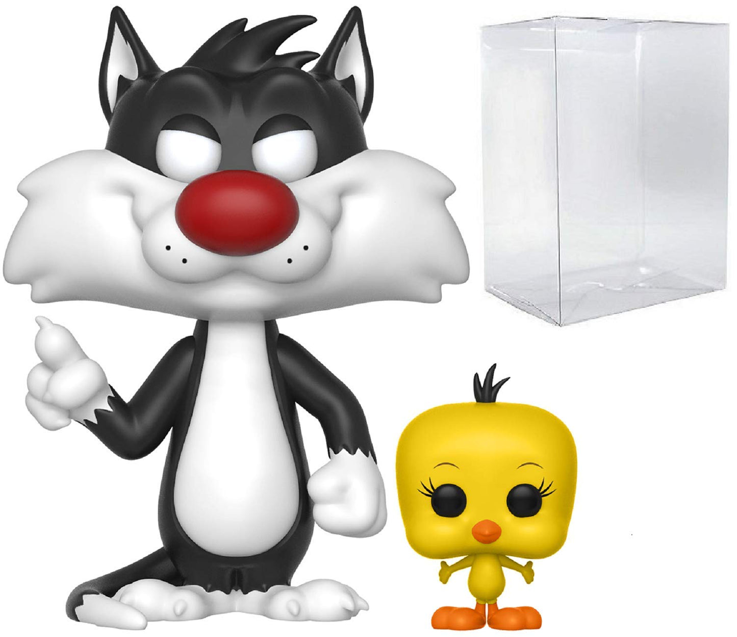 Funko Pop! Animación: Looney Tunes - Sylvester and Tweety Figura de Vinilo (Bundled with Compatible Box Protector Case), Multicolored, 3.75 Pulgadas