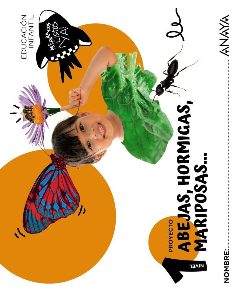 Libro: Abejas, hormigas, mariposas... Nivel 1 (Preparados, listos... ¡ya!)