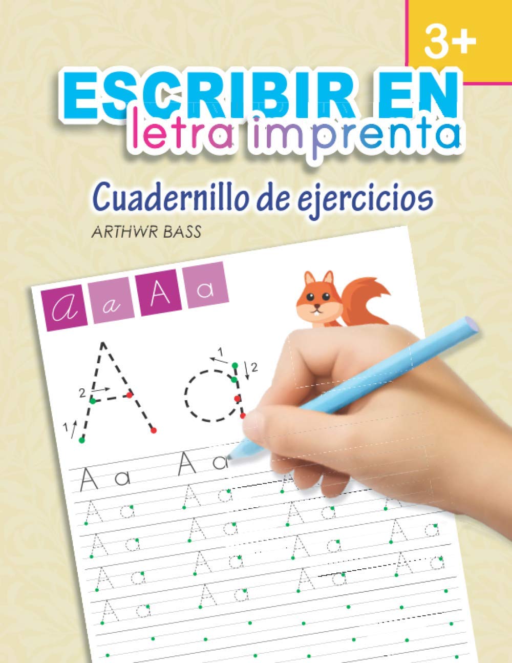 Libro: Escribir en letra imprenta. Cuadernillo de ejercicios: Interior a blanco y negro (Caligrafía) (Spanish Edition)