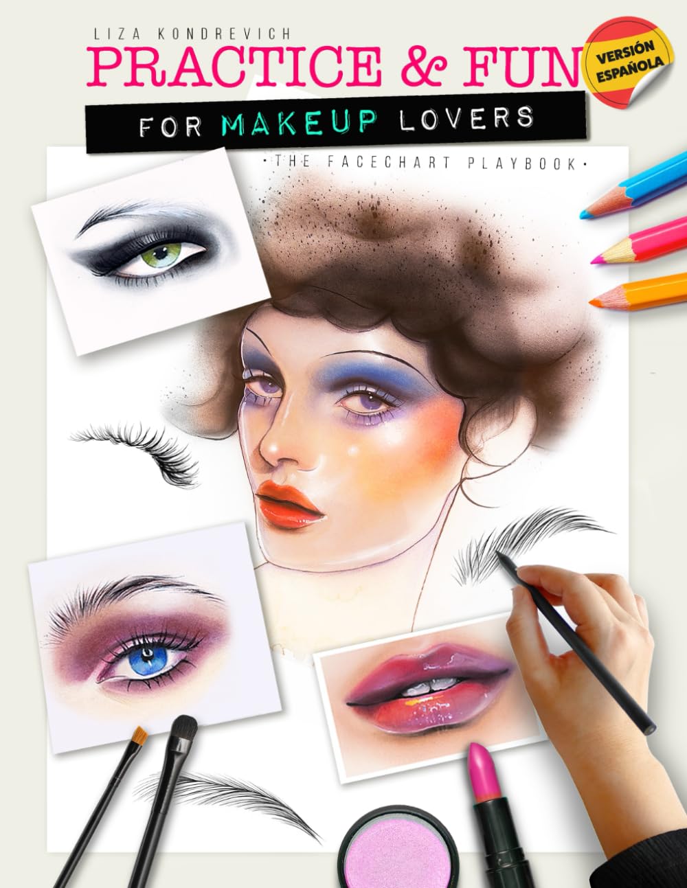 Libro: The Face Chart Playbook: Practice & Fun For Makeup Lovers (Spanish Edition)