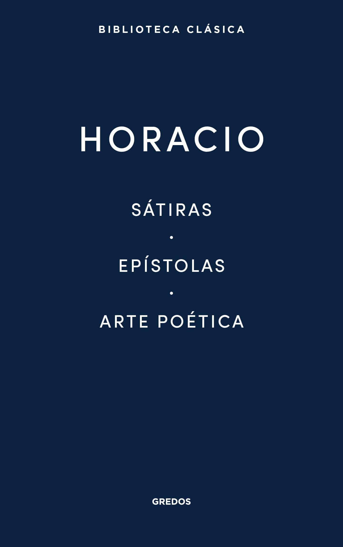 Libro: Sátiras. Epístolas. Arte Poética