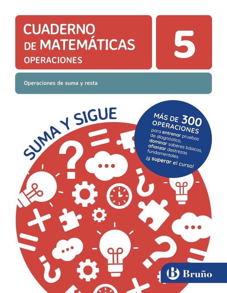 Libro: 5 Operaciones de suma y resta (Cuadernos no vinculados de Ed. primaria)