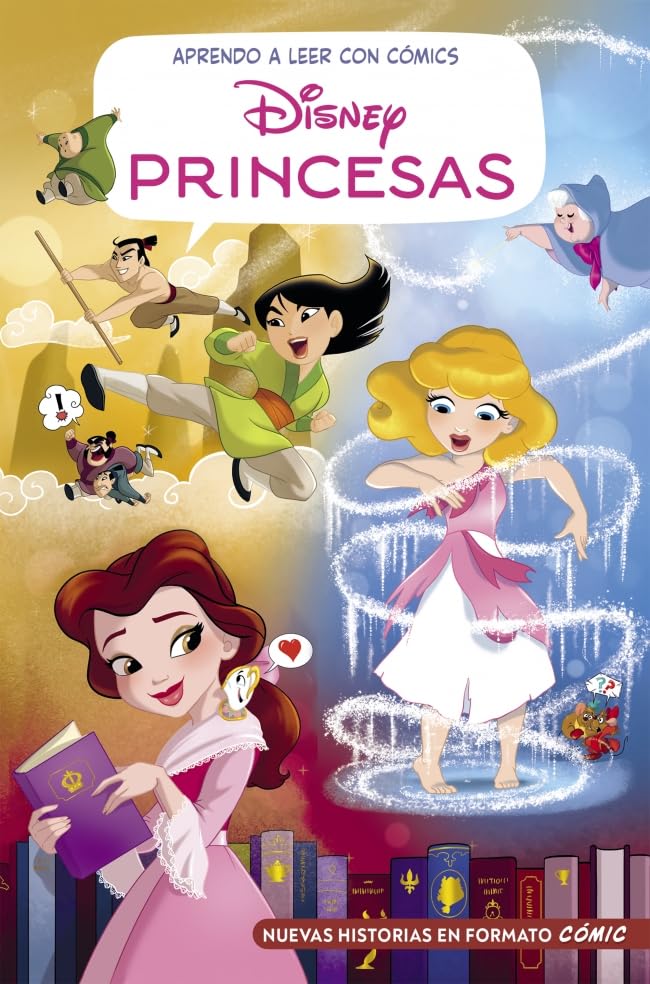 Libro: Aprendo a leer con cómics Disney - Princesas 2: Cómic con letra MAYÚSCULA, ideal para primeros lectores. (Aprendo con Disney)