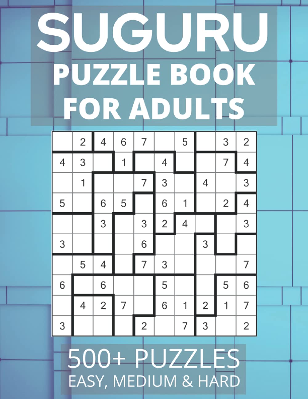 Libro: Suguru Puzzle Book for Adults - 500+ Puzzles: Number Blocks, Tectonic Puzzles | Easy, Medium and Hard