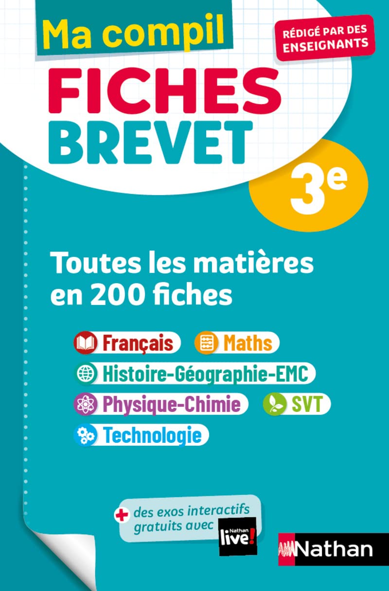 Libro: Compil Fiches Brevet Toutes les matières