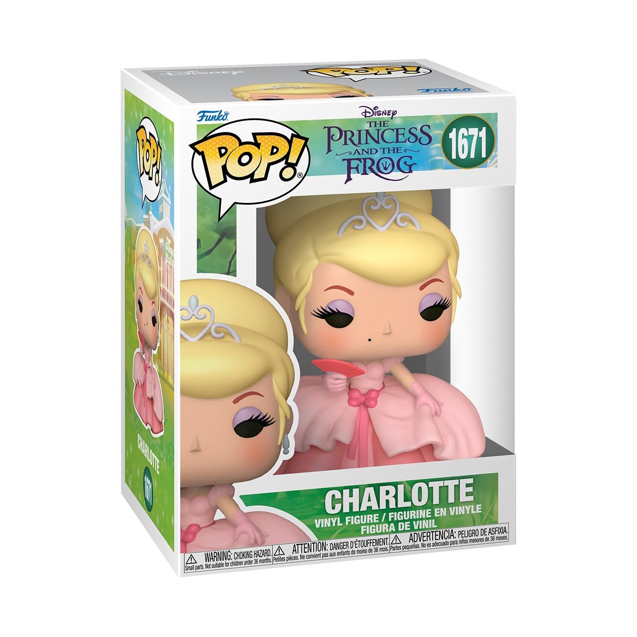 Funko Pop! Disney: The Princess and The Frog - Charlotte - 1/6 Odds for Rare Chase Variant