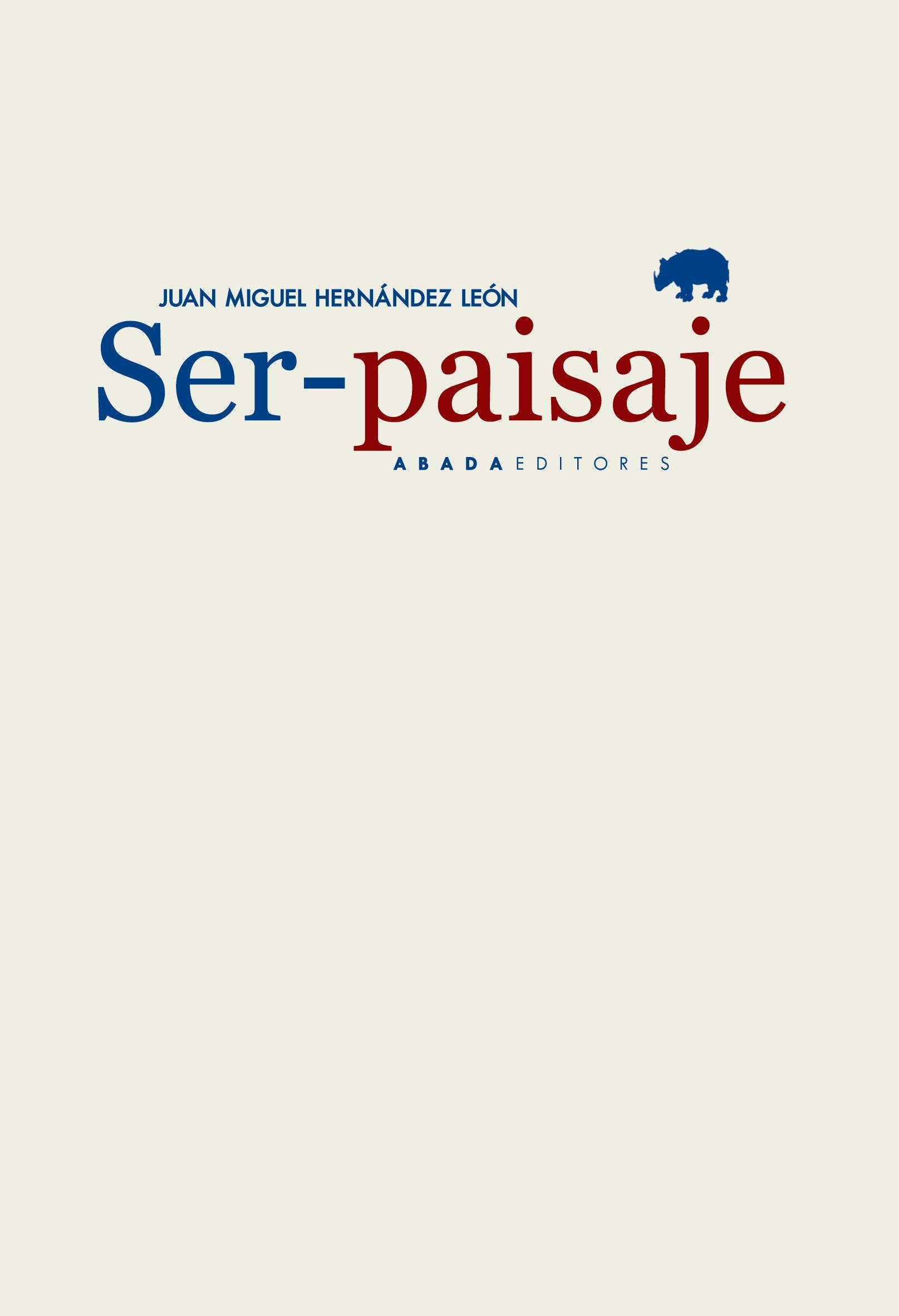 Libro: Ser-paisaje (Lecturas de arquitectura) (Spanish Edition)