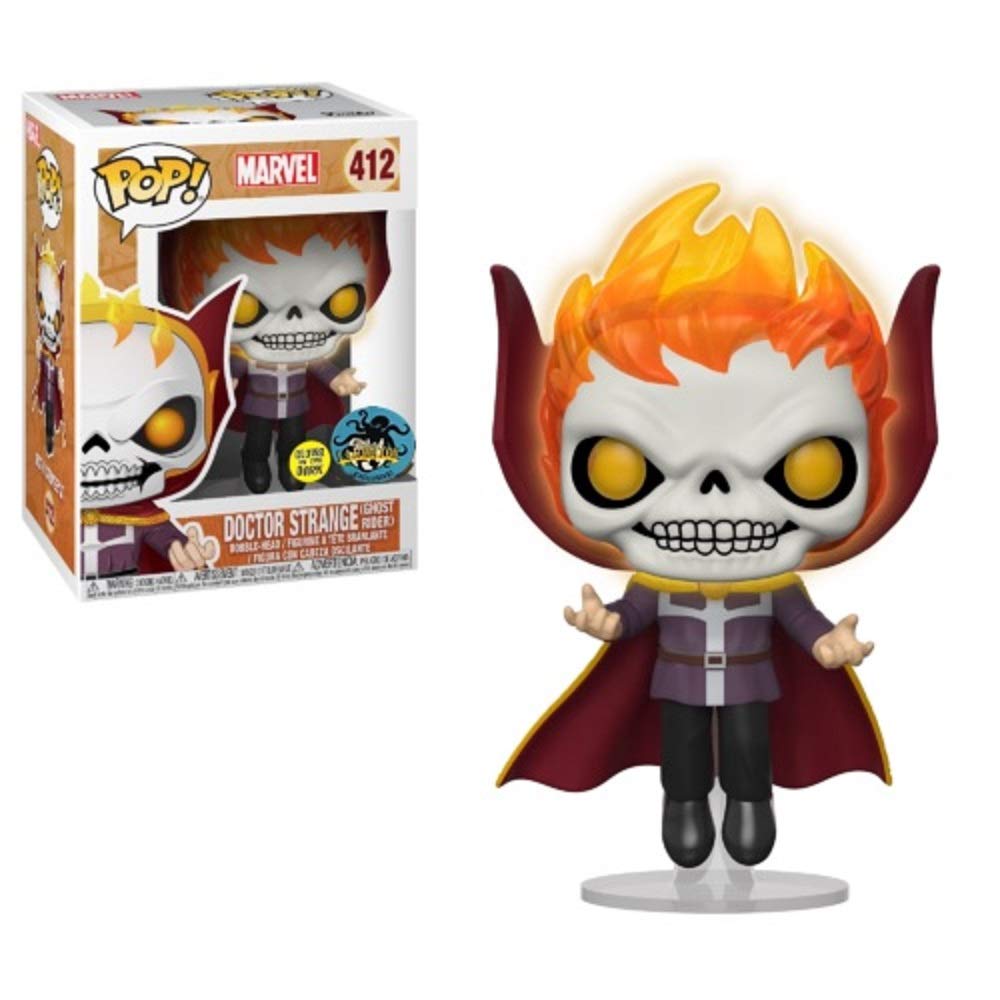Funko Pop! Marvel #412 GITD Doctor Strange Ghost Rider (2018 Comikaze Exclusivo)