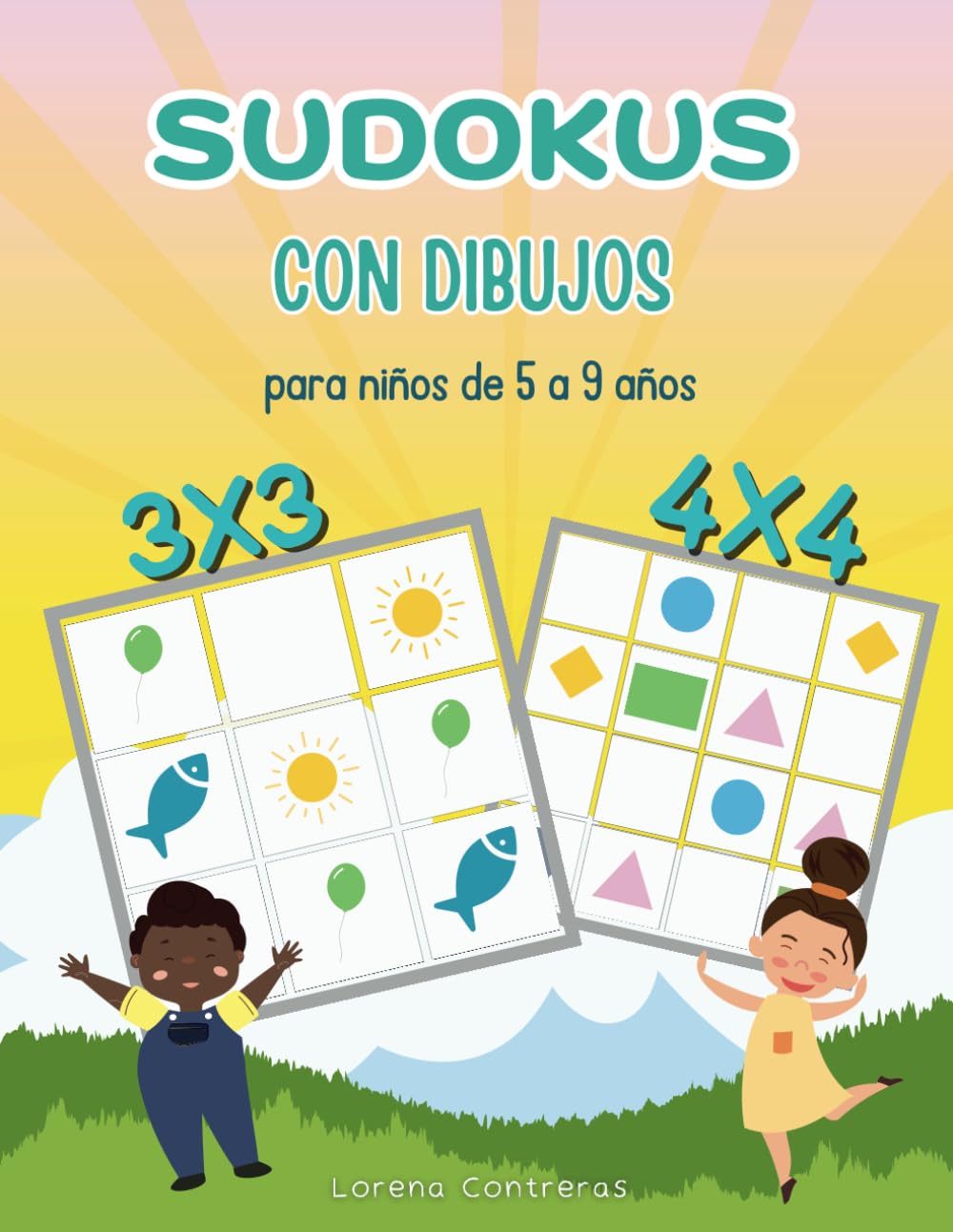 Libro: Sudokus con dibujos: Para niños de 5 a 9 años | Sudokus fáciles 3x3 y 4x4
