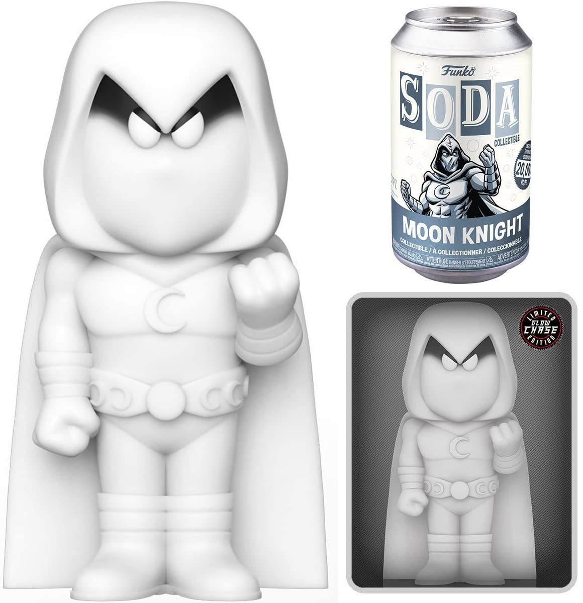 Funko Pop: Vinyl Soda: Marvel Moon Knight with Chase (Brilla en la Oscuridad) PX Figura