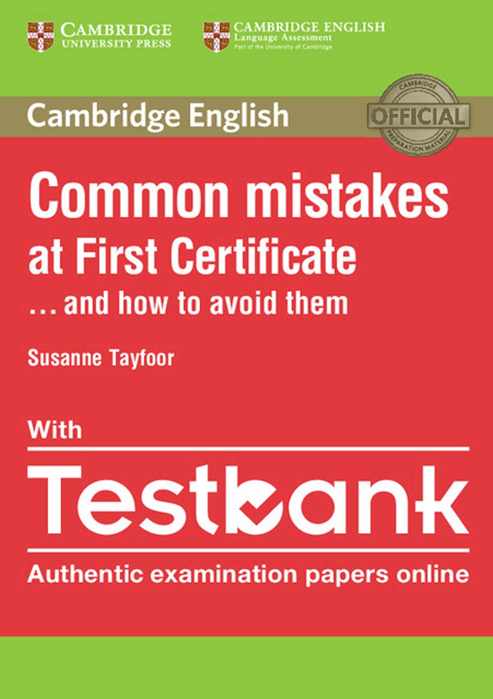 Libro: Common Mistakes at First Certificate… and How to Avoid Them Paperback with Testbank