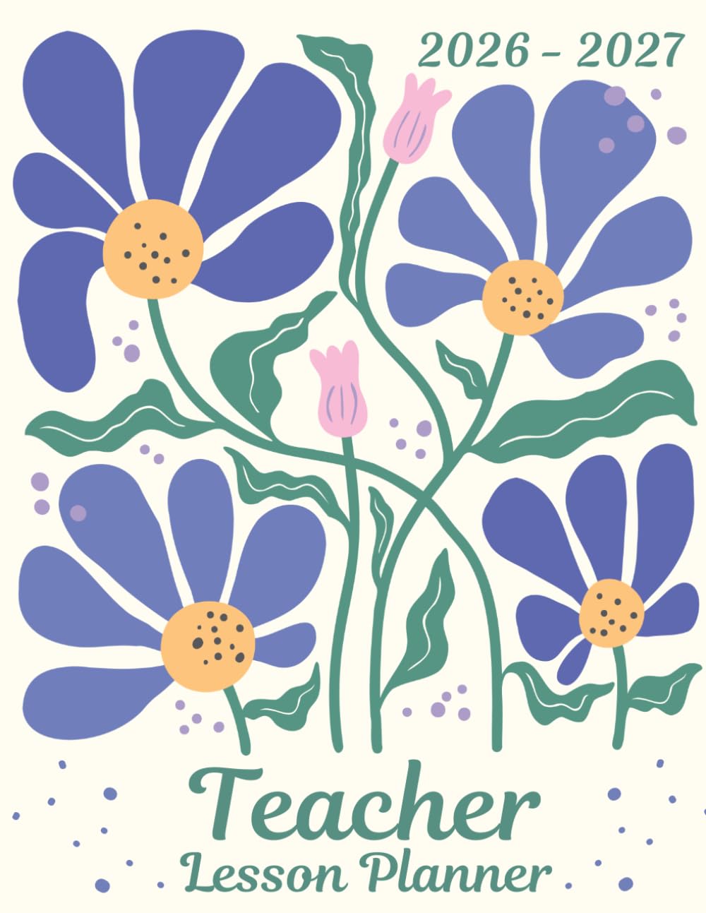 Libro: Teacher Lesson Planner: Weekly and Monthly Agenda & Record Book For Class Organization and Planning | Academic School Year | Violet Floral (HM202)