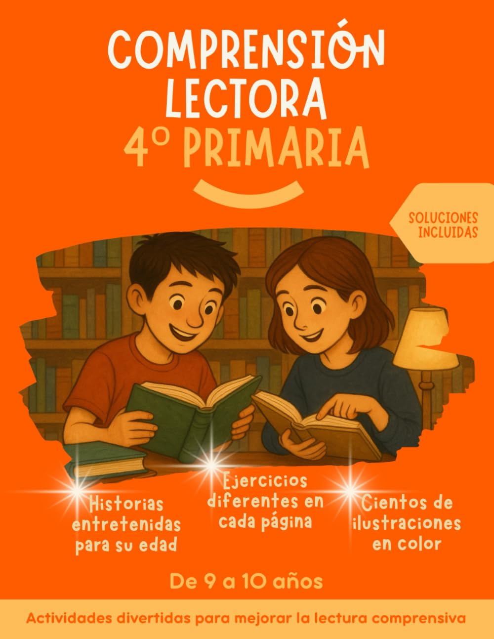 Libro: Comprensión lectora 4 primaria:: Historias entretenidas, ejercicios diferentes en cada página, con ilustraciones a color. Actividades divertidas para ... Soluciones incluidas. (Spanish Edition)