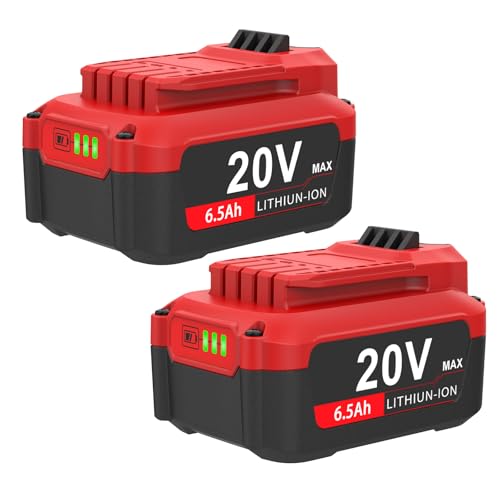 Paquete-de-2-baterías-Ahomtikk-de-20-V-y-6,5-Ah-para-Craftsman-20-V-CMCB205,-compatible-con-Craftsman-V20-Max,-batería-de-iones-de-litio-CMCB206,-CMCB204,-CMCB202-y-CMCB201,-y-herramientas-eléctricas-inalámbricas-de-20-V.
