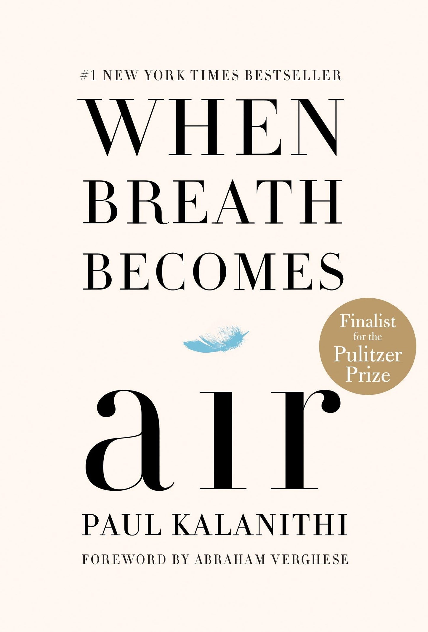 Libro: When Breath Becomes Air: Pulitzer Prize Finalist