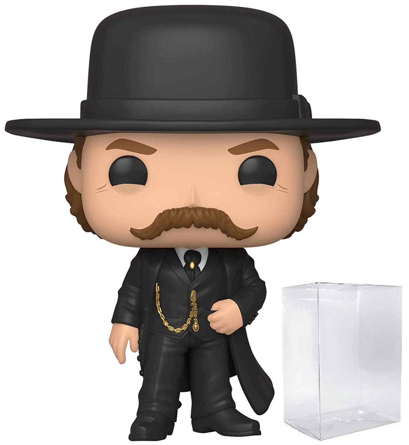 Funko Pop: POP Tombstone - Wyatt EARP Funko Pop! Figura de Vinilo (Bundled with Compatible Pop Box Protector Case) Multicolored 3.75 Pulgadas