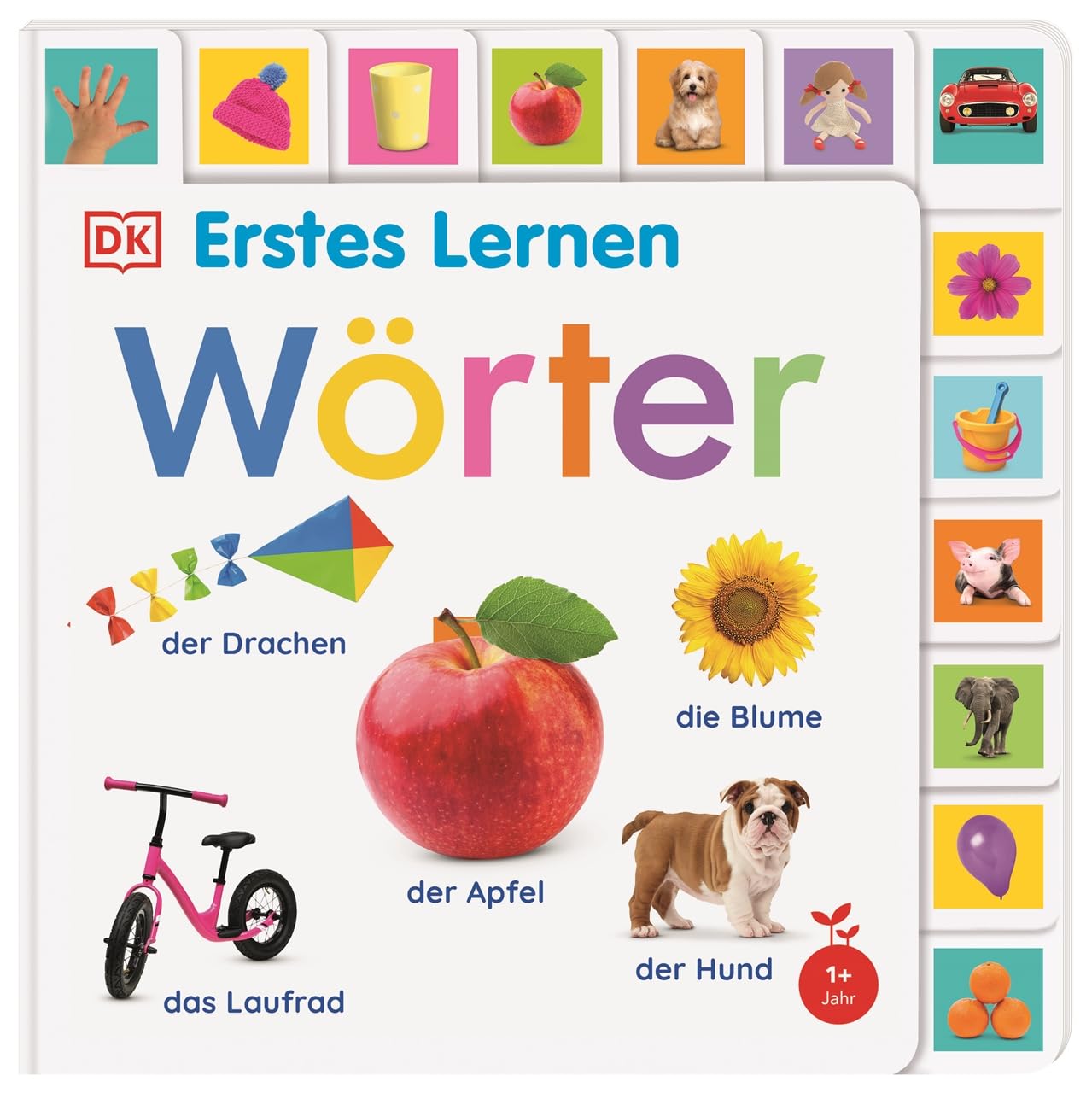 Libro: Erstes Lernen. Wörter: Pappbilderbuch mit Griff-Register und über 300 Fotos ab 1 Jahr