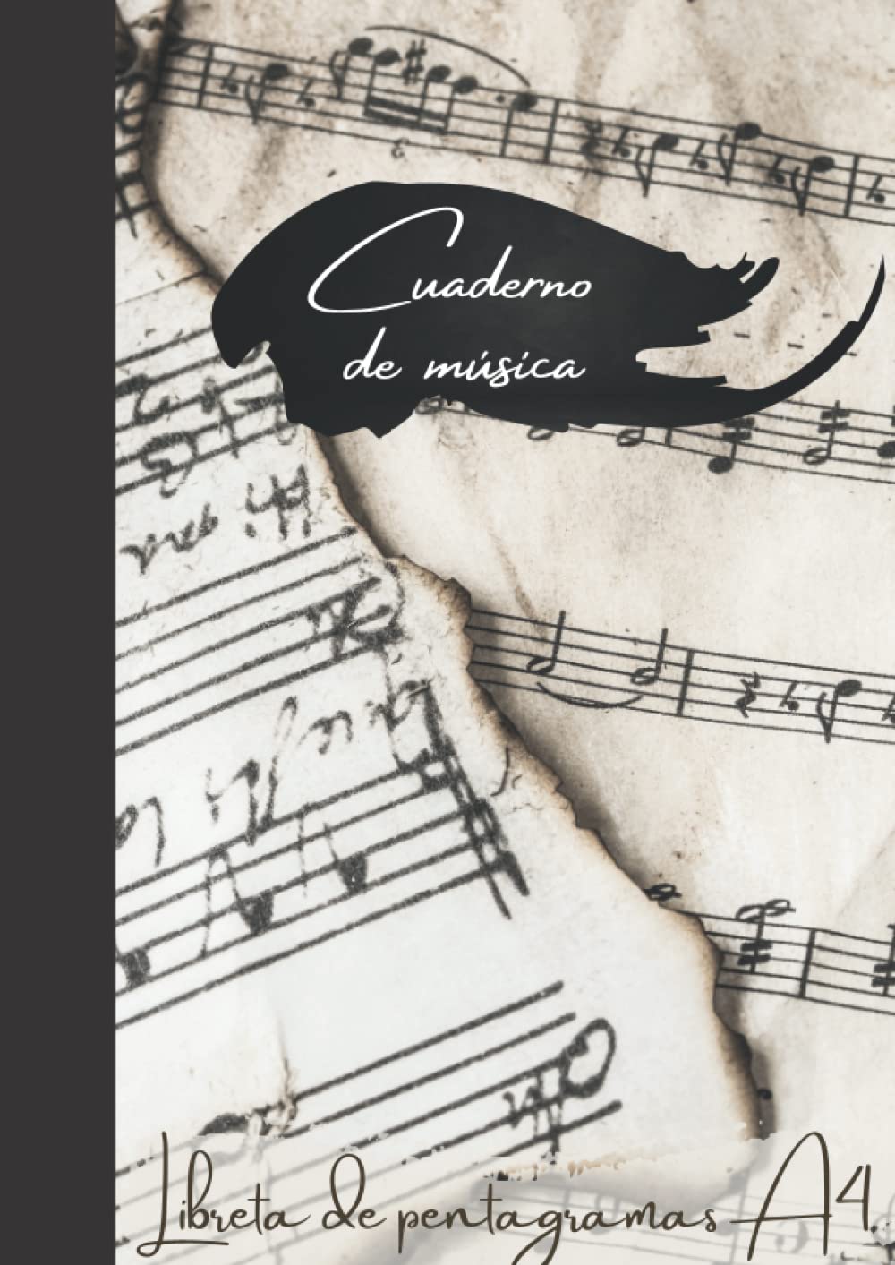Libro: Cuaderno de música - Libreta de pentagramas A4: 12 Pentagramas por página para escribir (Spanish Edition)