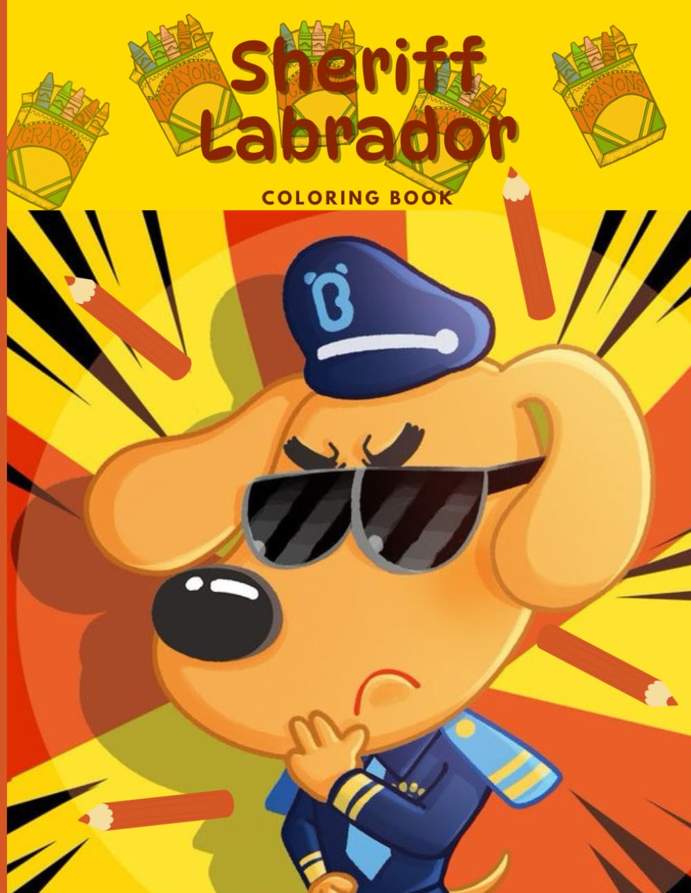 Libro: Sheriff Labrador coloring book: Join Sheriff Labrador on Exciting Coloring Missions